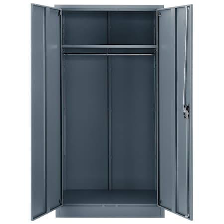 Global Industrial Wardrobe Storage Cabinet, 72 in H, 36 in W, Gray 270031GY